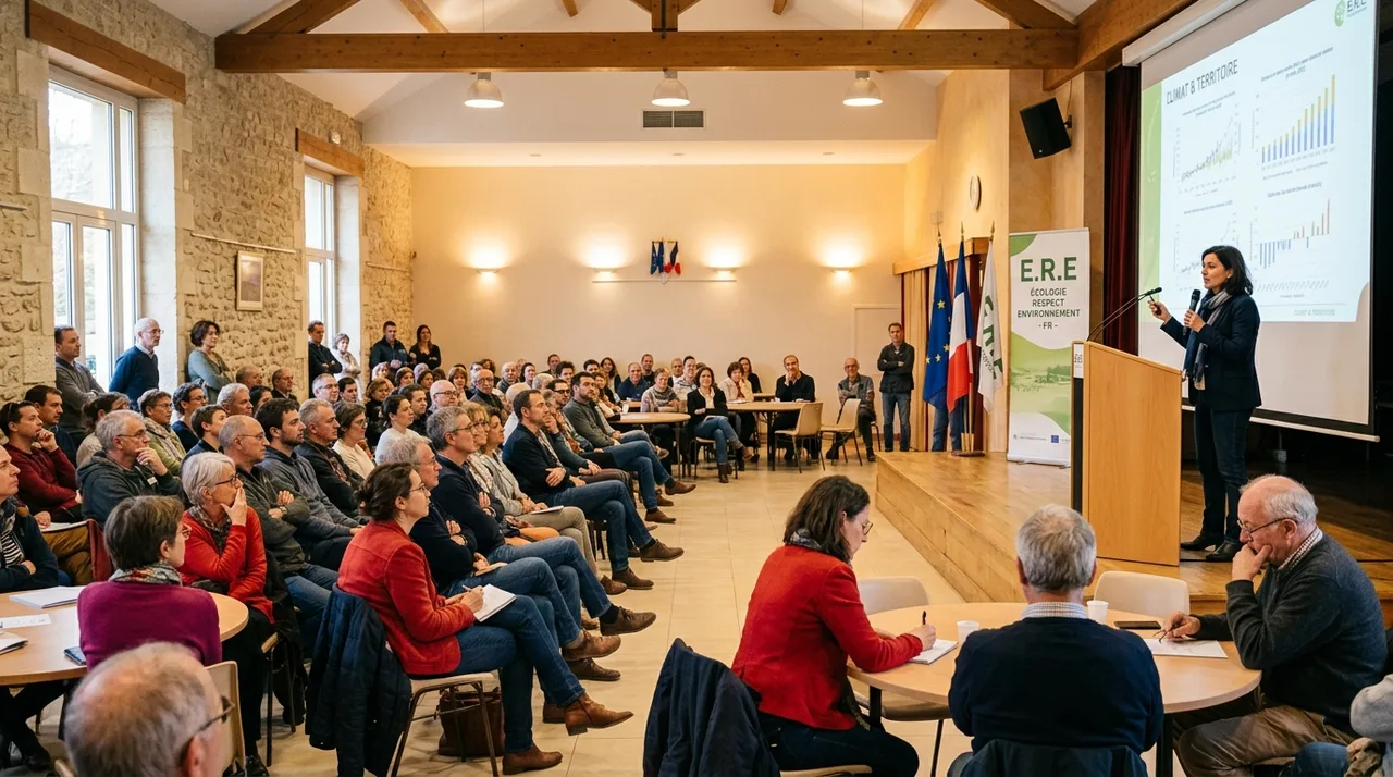 Dialogue civique et présentation des résultats scientifiques en salle municipale